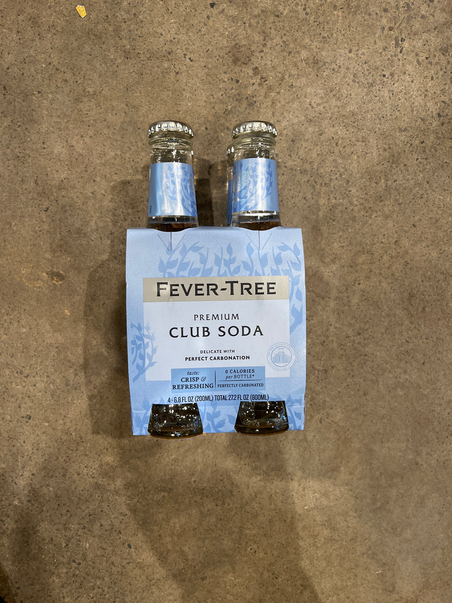 Fever tree club soda 4pk