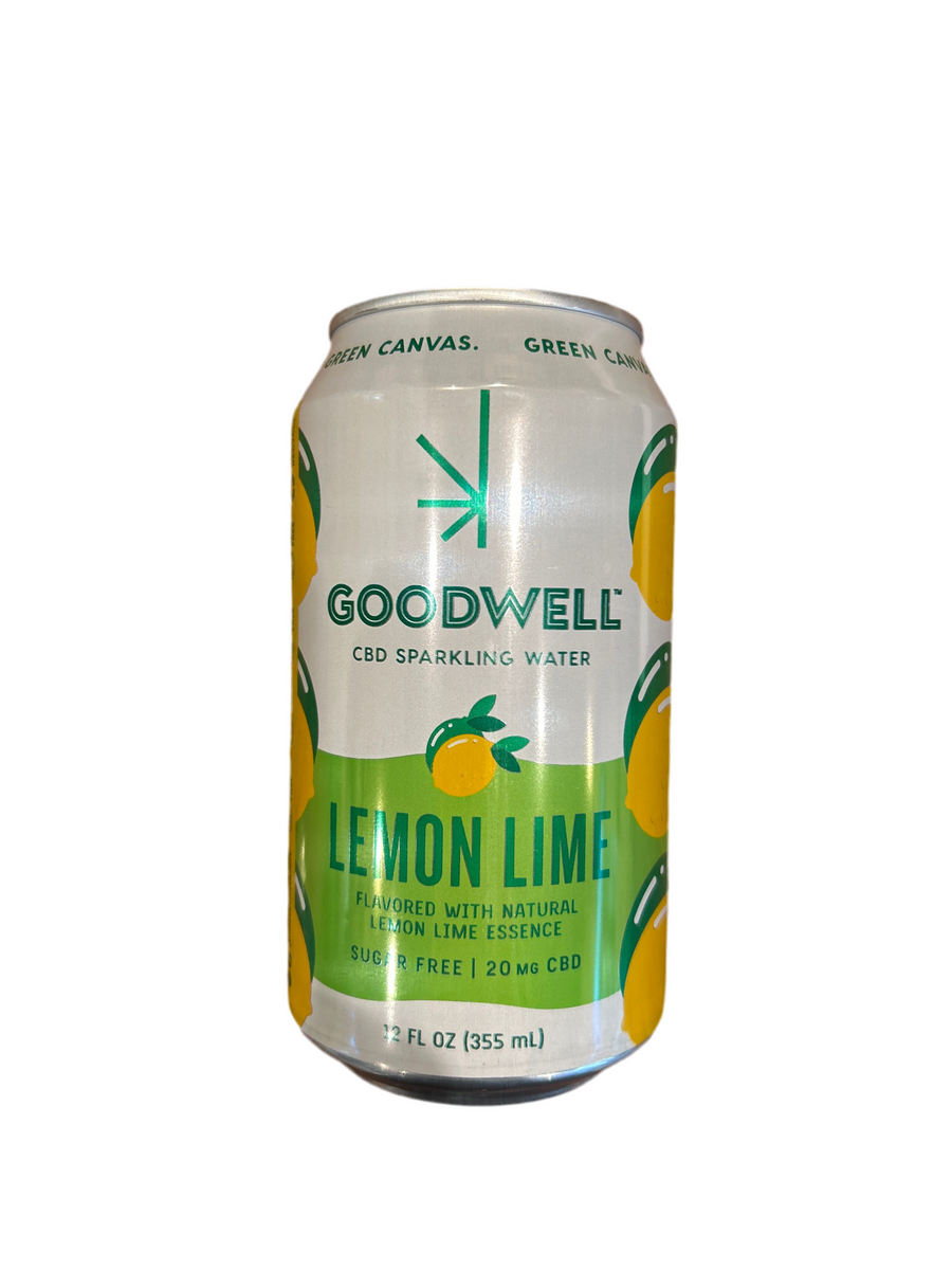 Goodwell Lemon Lime CBD Sparkling Water