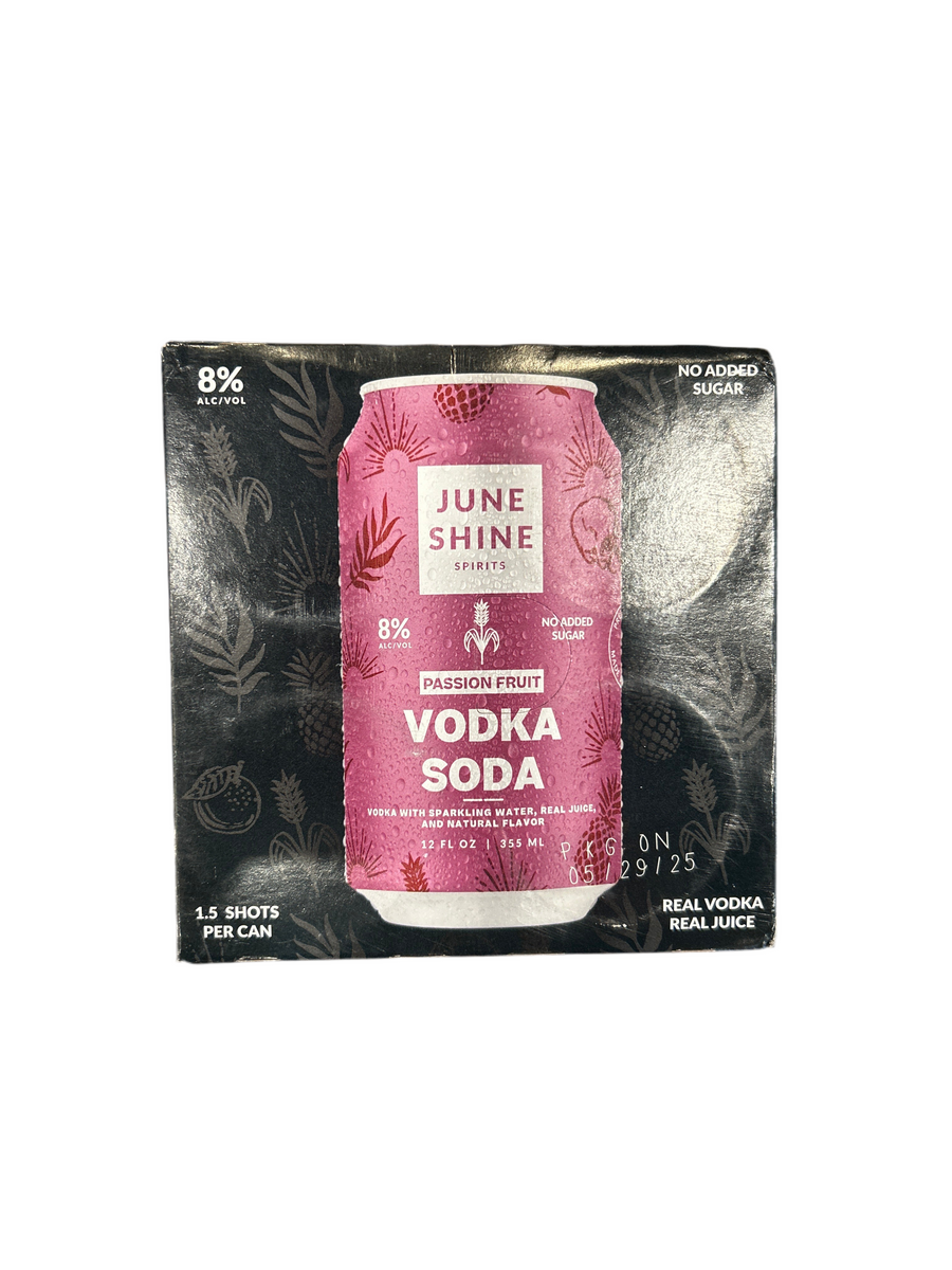 Juneshine Passionfruit Vodka Soda
