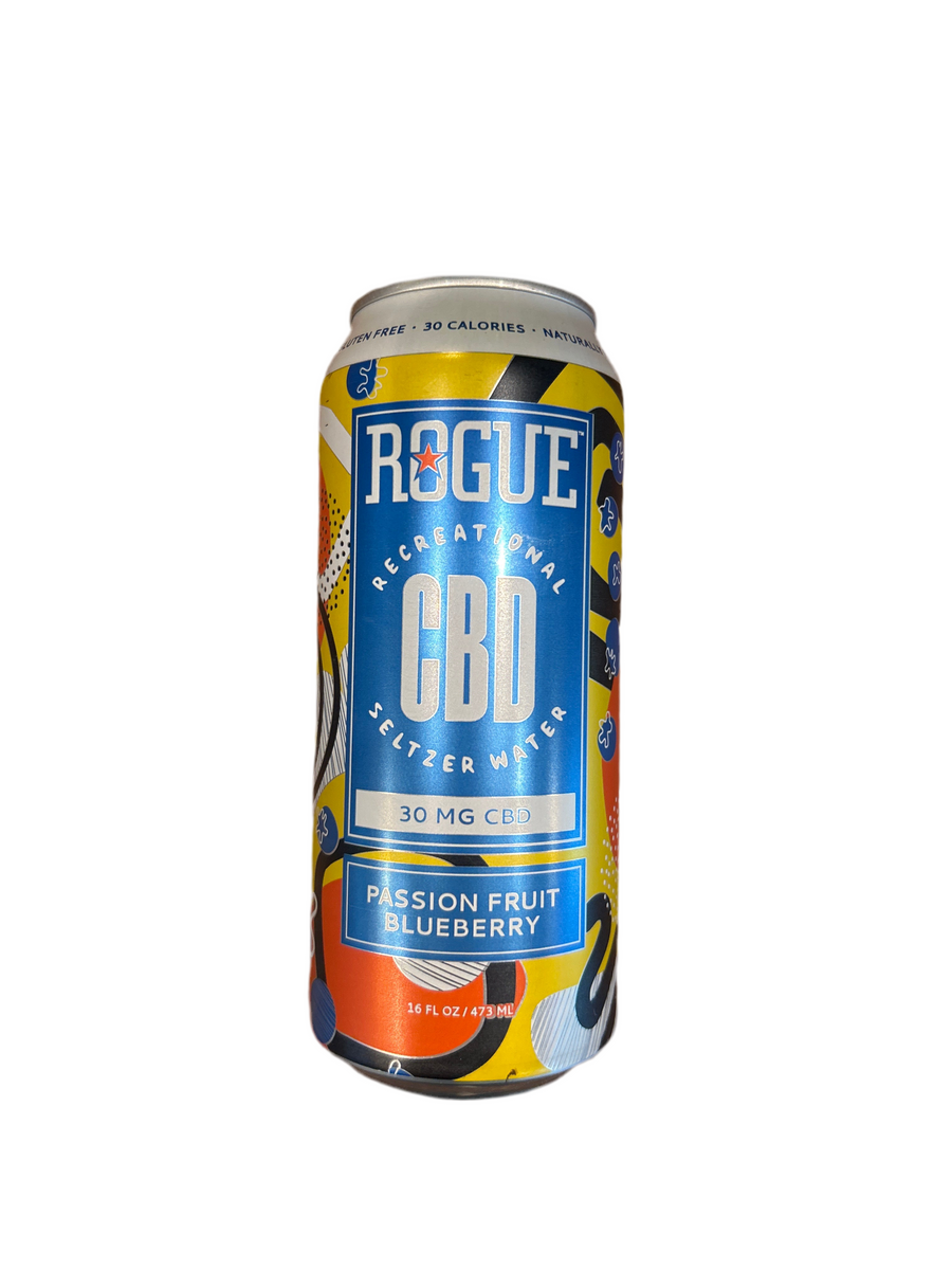 Rogue CBD Seltzer Passionfruit Blueberry