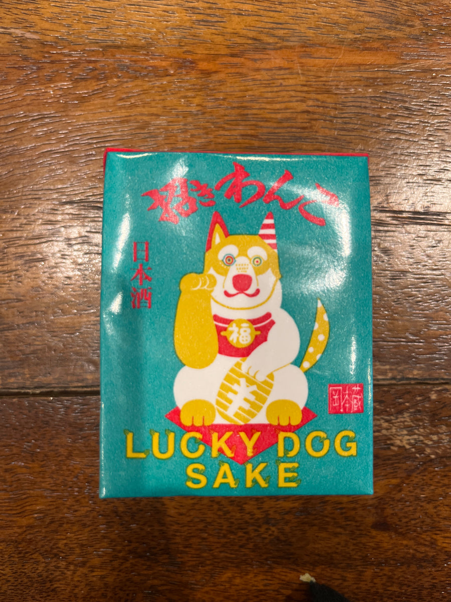 Lucky dog sake juice box