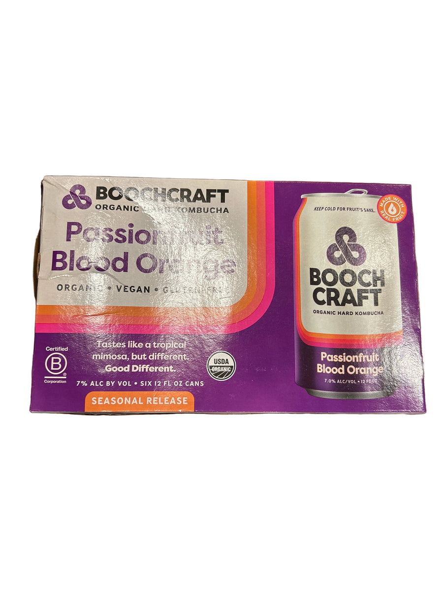 Boochcraft Passionfruit Blood Orange Hard Kombucha