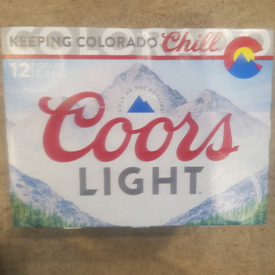 Coors Light 12 pack cans